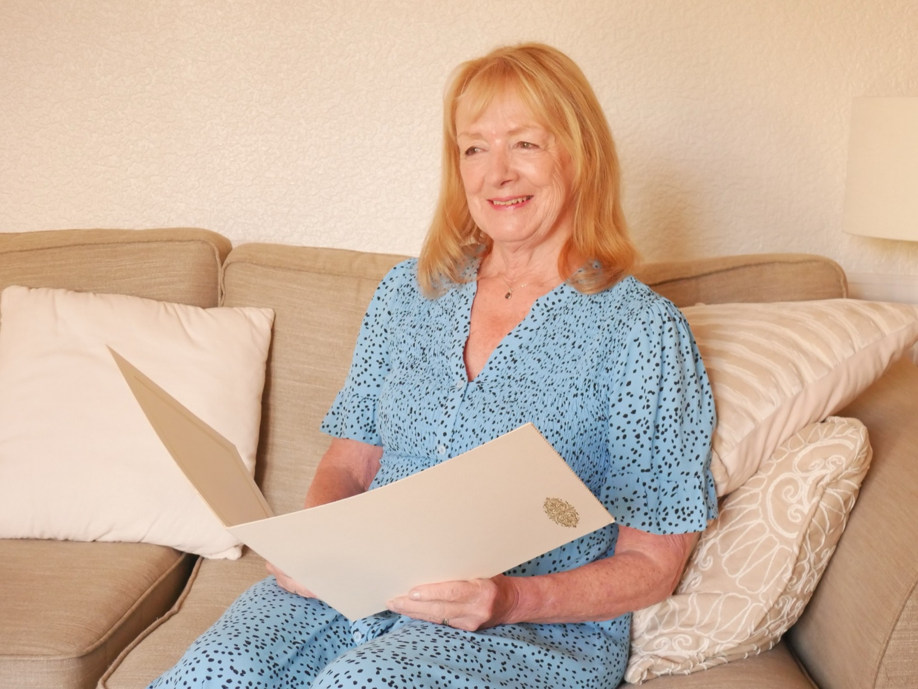 Your celebrant reading through a ceremony script at home